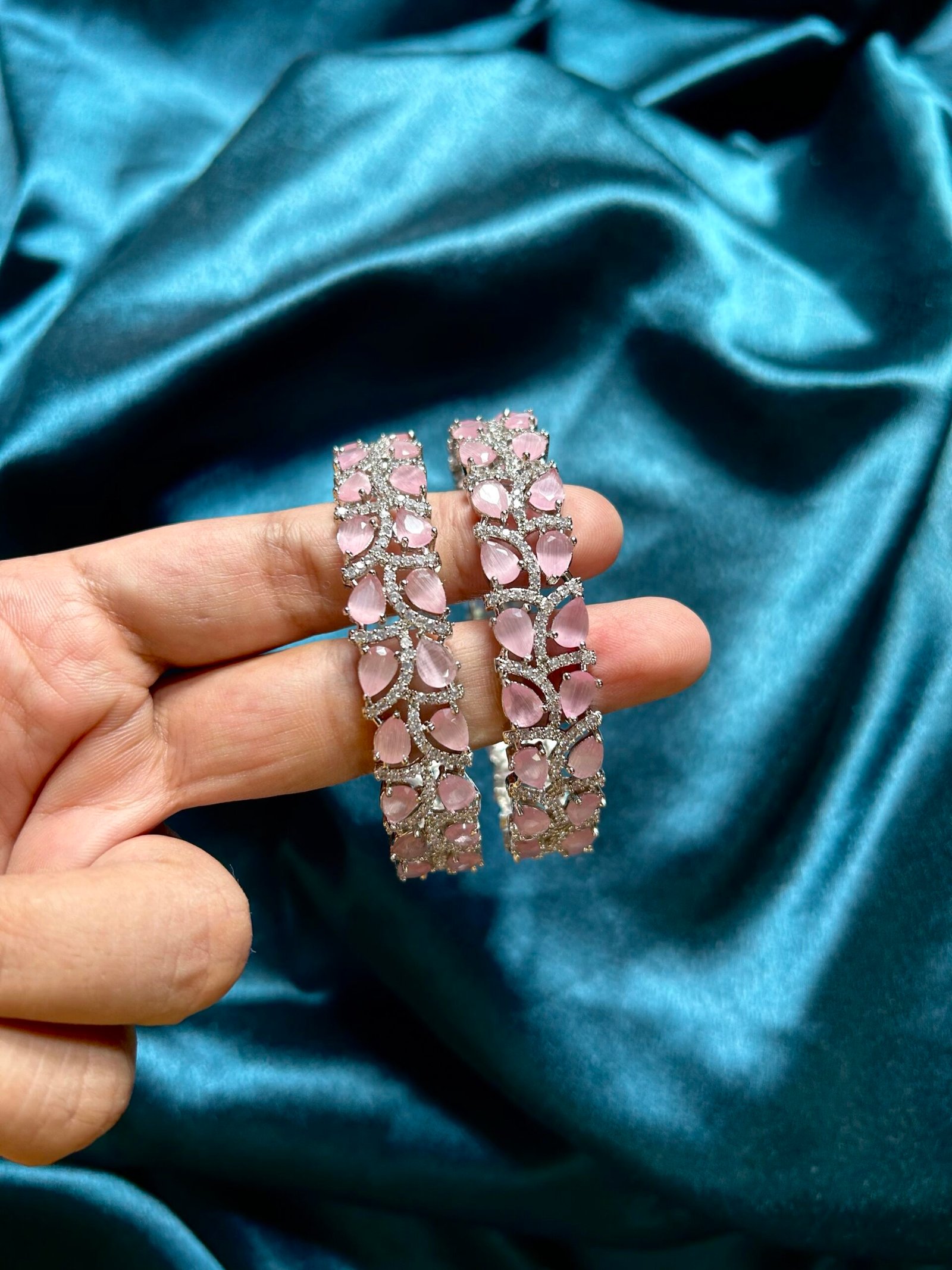 img_4175 AD Bangles Set of 2- Baby Pink - Image 1