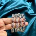 AD Bangles Set of 4 - Purple