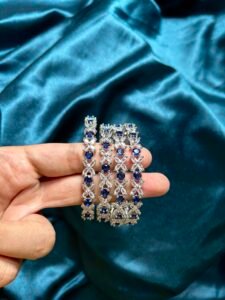 AD Bangles Navy Blue - Set of 4 - Image 2