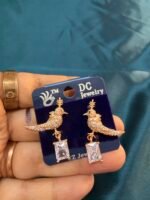 AD CZ Bird Earrings - 10 - Image 4