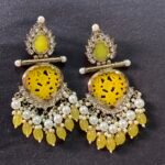 Arohi Ethnic Earrings - Yellow
