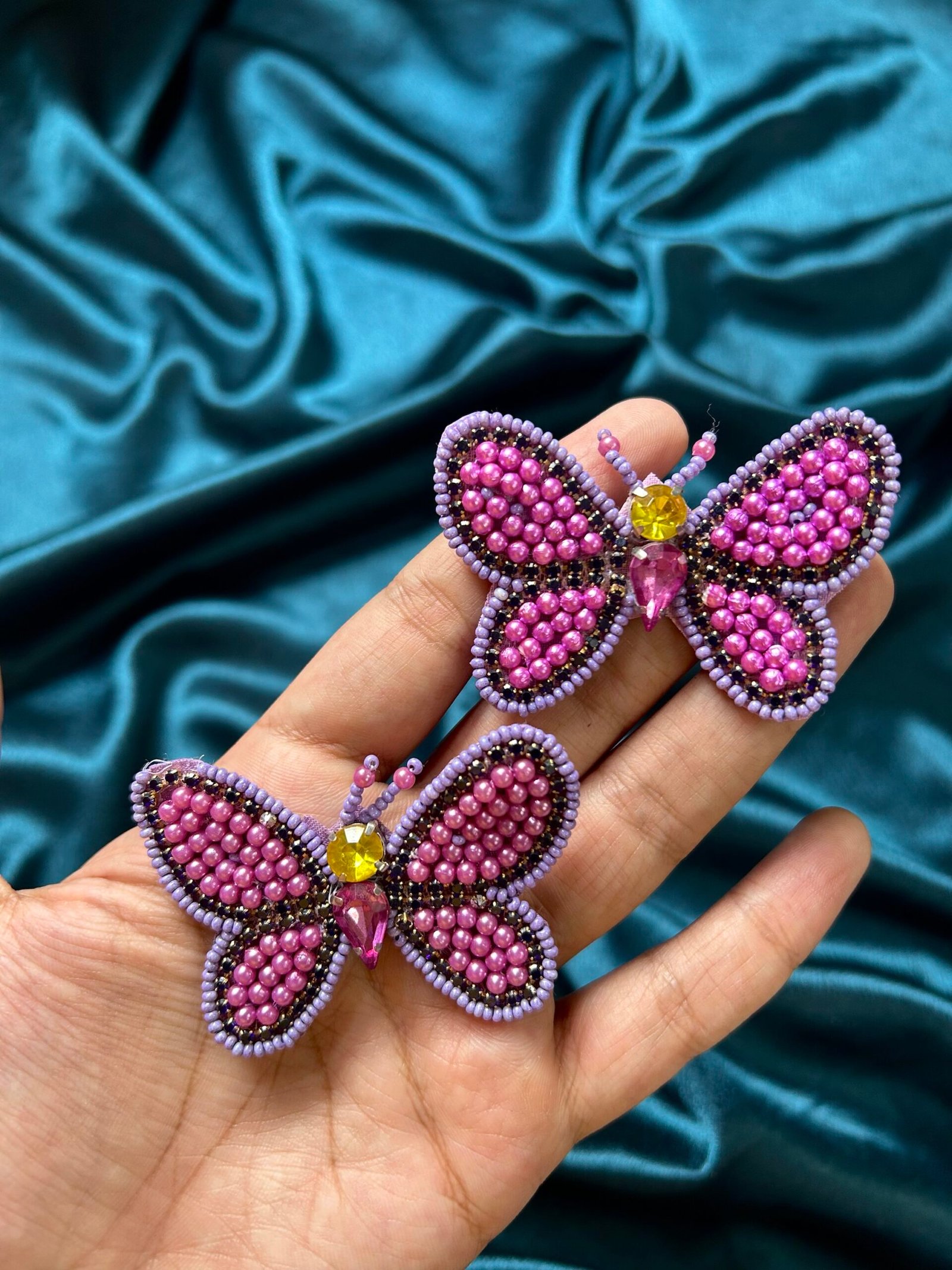 Purple Butterfly earrings