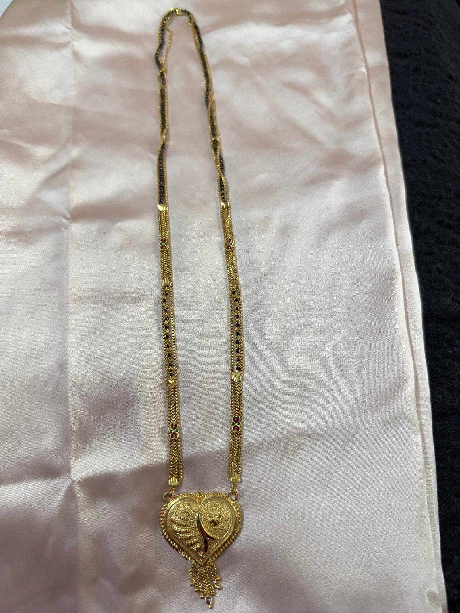 Long Golden Mangalsutra - Non Openable