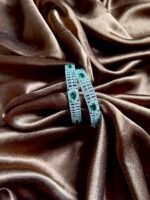 Nisha AD Bangles Set of 2 - Green