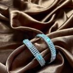 Nisha AD Bangles Set of 2 - Mint