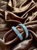 Nisha AD Bangles Set of 2 - Mint
