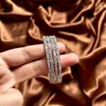 AD Bangles Set of 4 - Silver