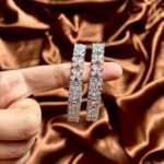 AD Silver Bangles Set of 2