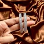 AD Bangles Silver Set of 2