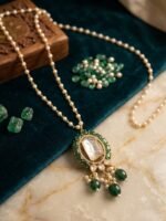 Gajra Chain with Moissanite Pendant