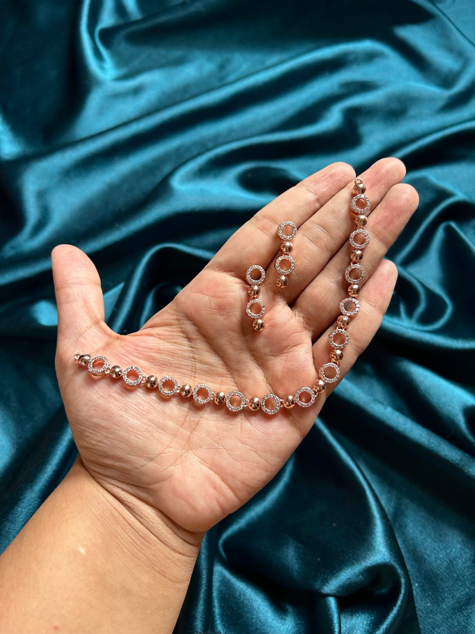 AD Rose Gold Necklace Set