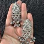 Silver Replica Ghungroo Earrings