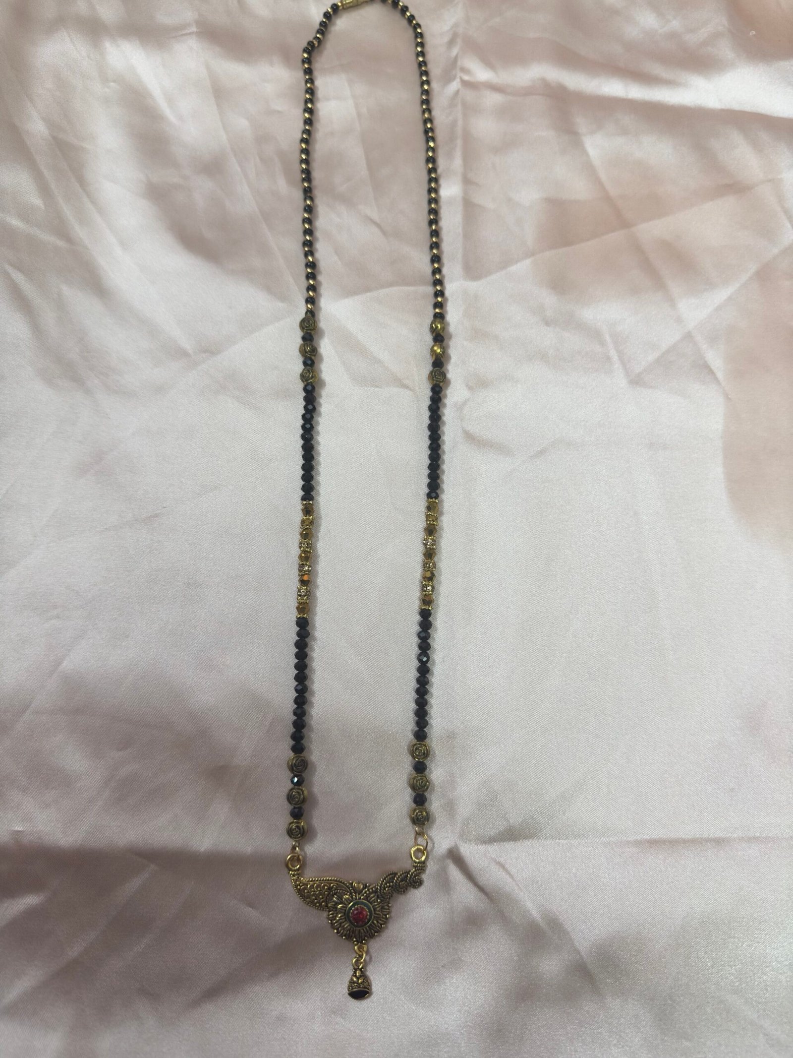 Long Black Polish Mangalsutra