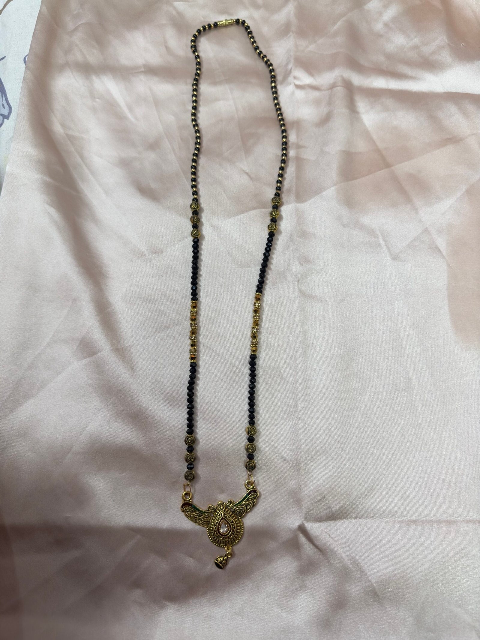Long Black Polish Mangalsutra