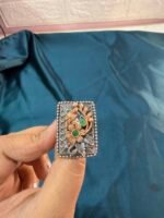 Oxidise Dual tone Peacock Ring - Image 5