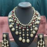 Ruby Dew Drop Set - Maroon