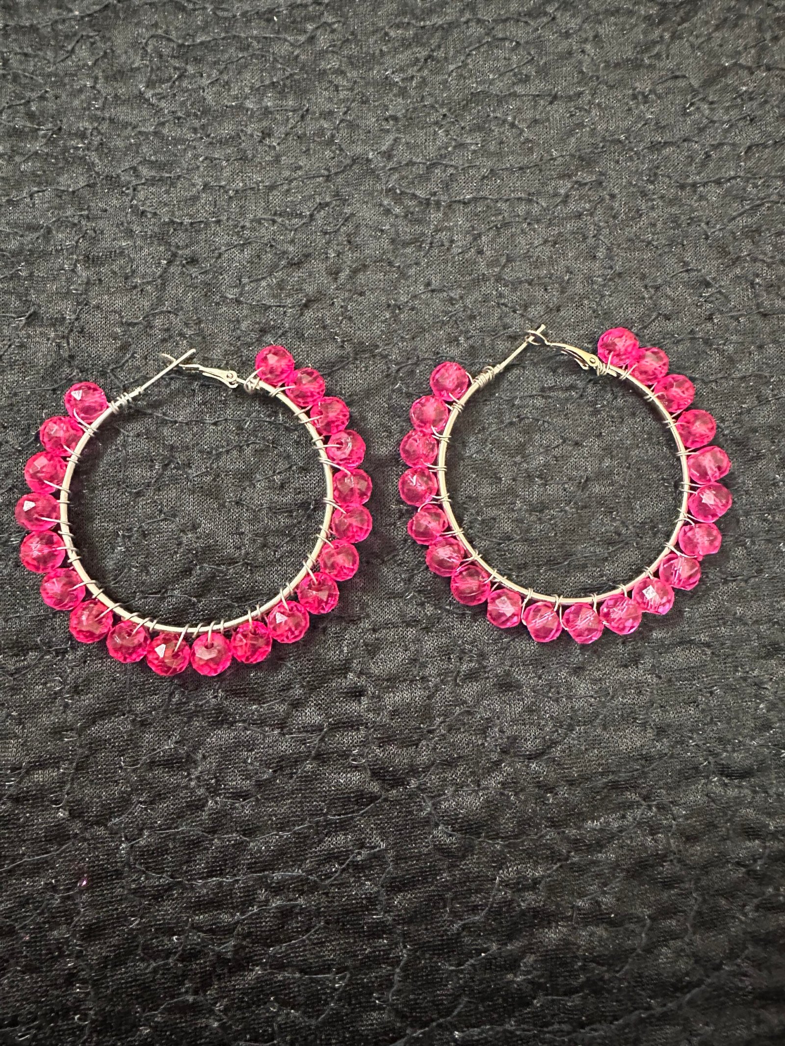 Pink Hoops