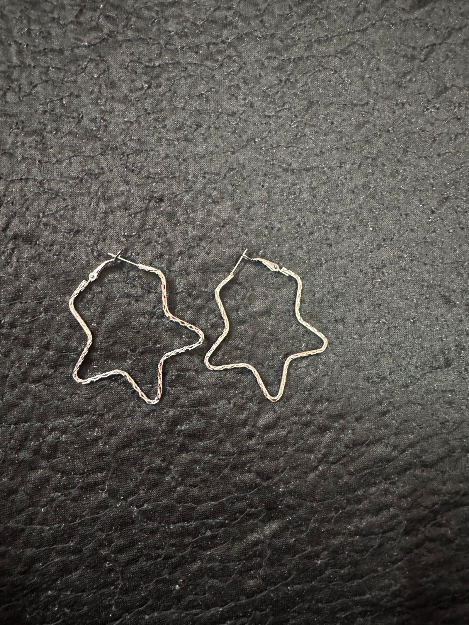 Grey Star Earrings