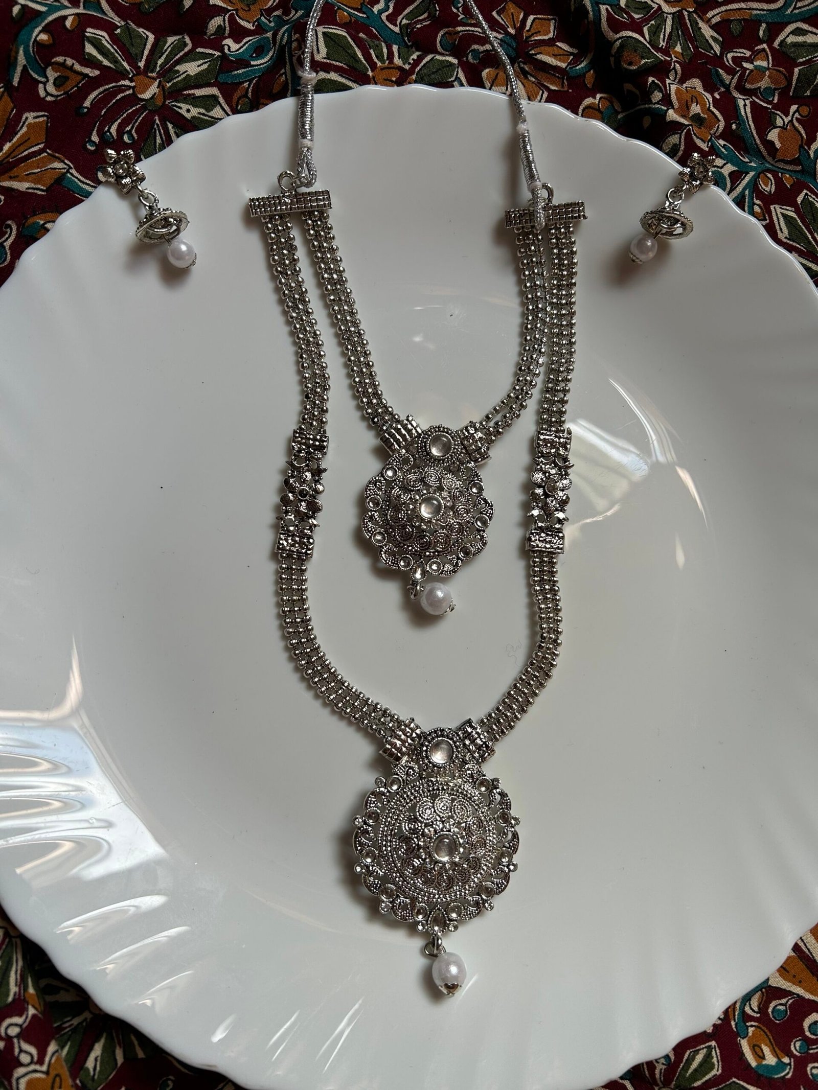 Oxidise Long Double Neckset