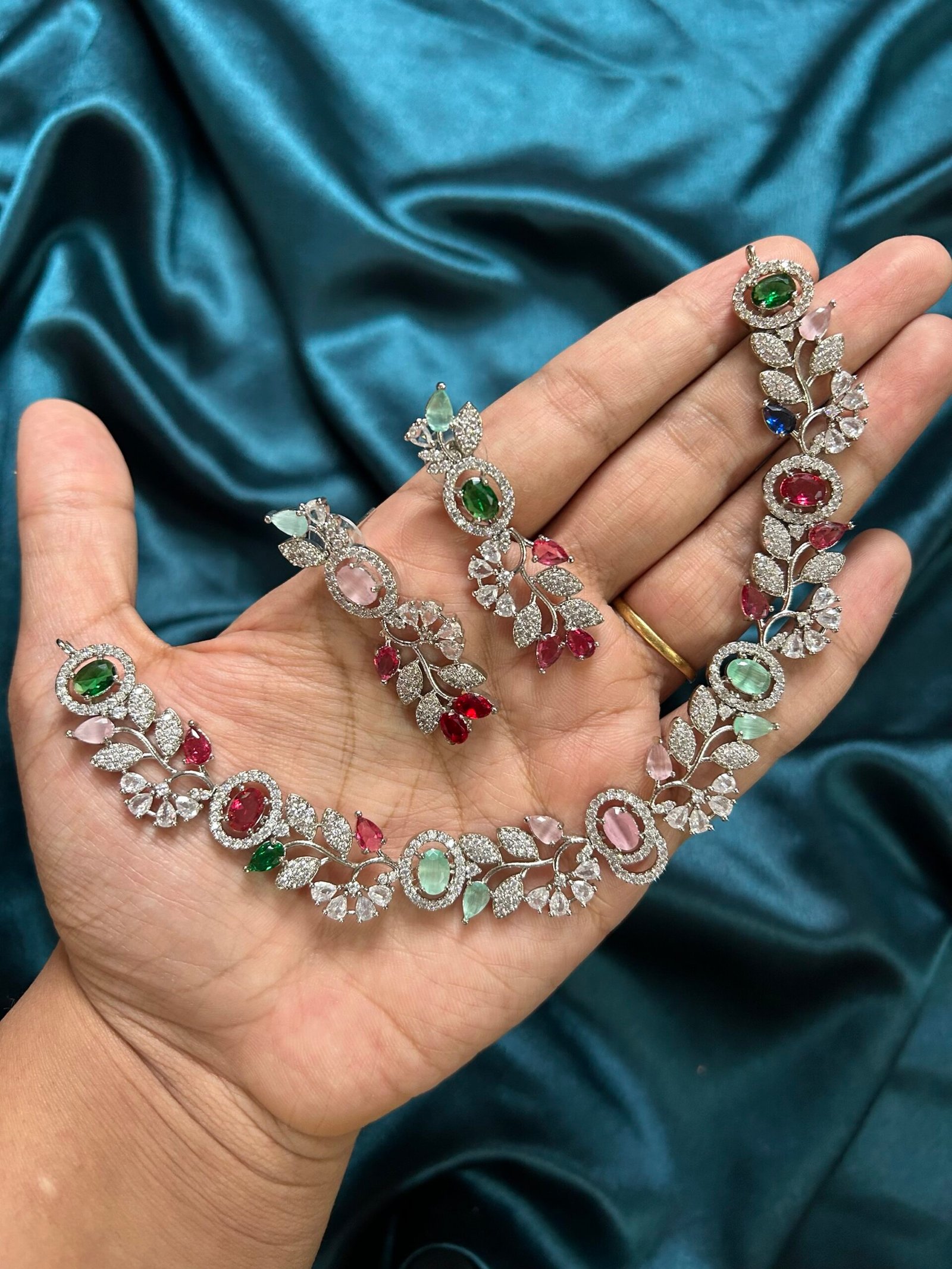 AD Necklace Set - Multi