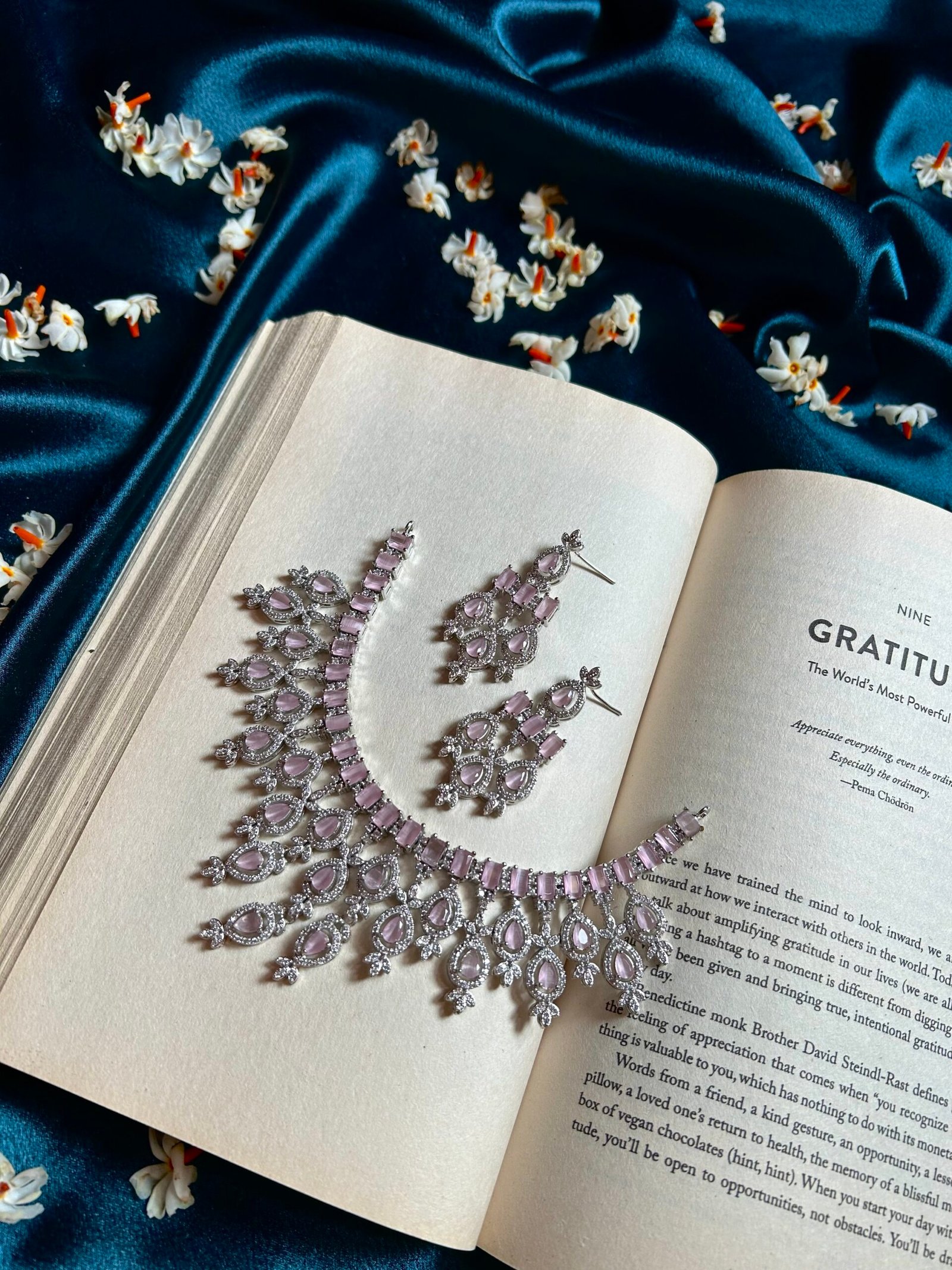 AD Necklace Set - Pink