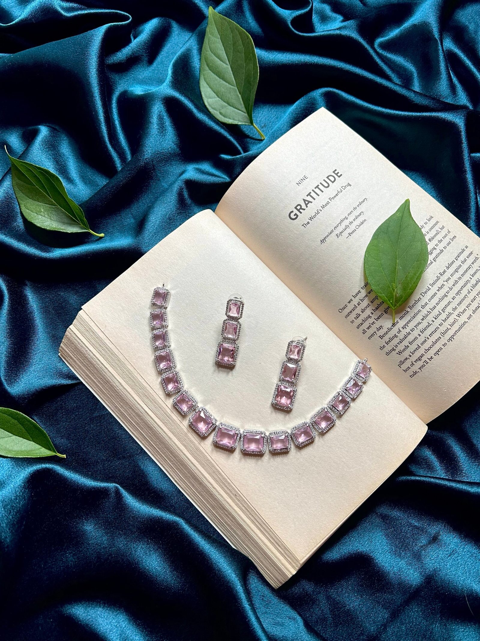 AD Necklace Set - Blush Pink