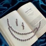 AD 2 layer Necklace Set - Ruby Red