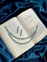 AD 2 Layer Necklace Set - Green - Image 2