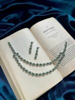 AD 2 Layer Necklace Set - Green