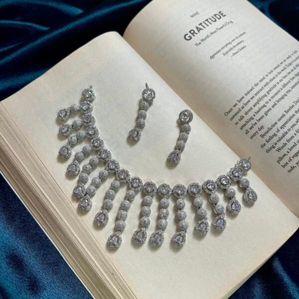 AD Necklace Set - Silver