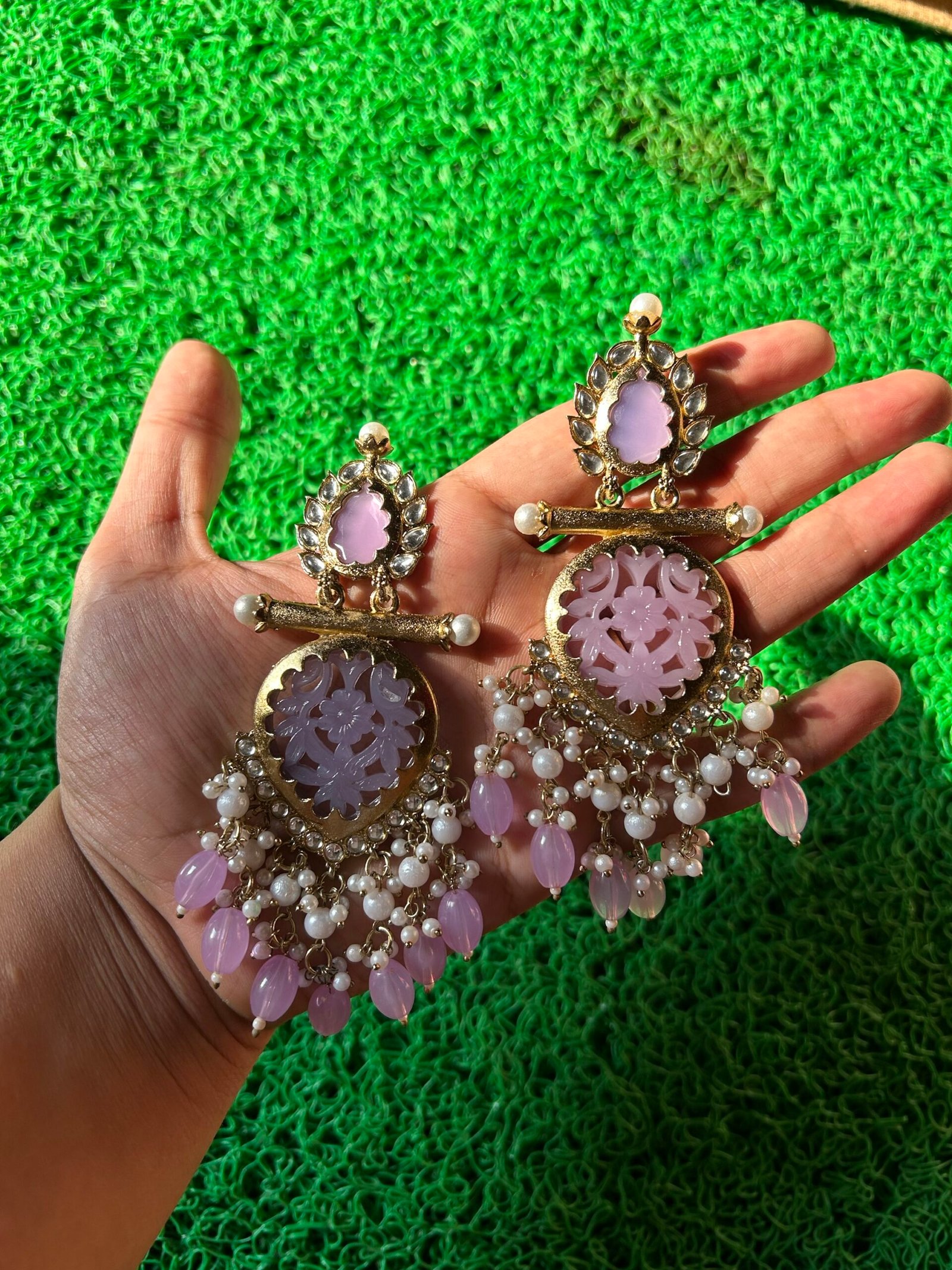 Arohi Earrings- Lavender
