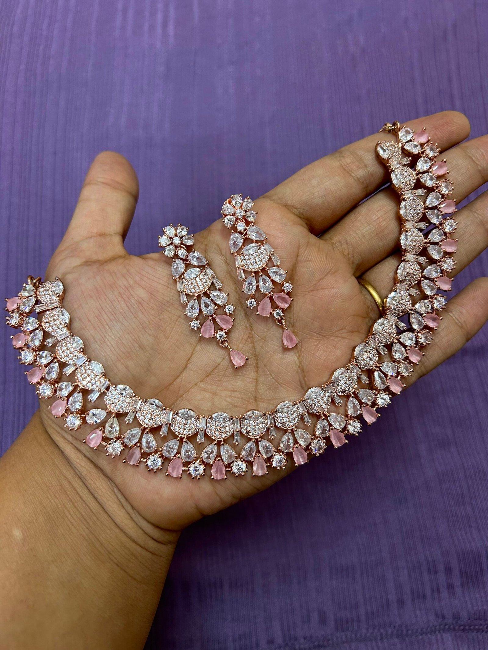 Baby Pink AD Neckpiece