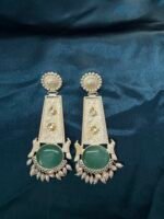 Silver White replica earrings - Mint - Image 4