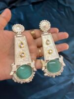 Silver White replica earrings - Mint - Image 3