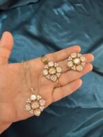 Tyani Kundan Premium Chain Pendant Set - Image 5