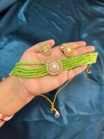 AD Suroskie Choker Set With Studs - Parrot Green - Image 8