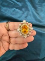 Copper Polki Ring - Yellow - Image 3