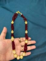 Beautiful Maroon AD Mala - Image 7
