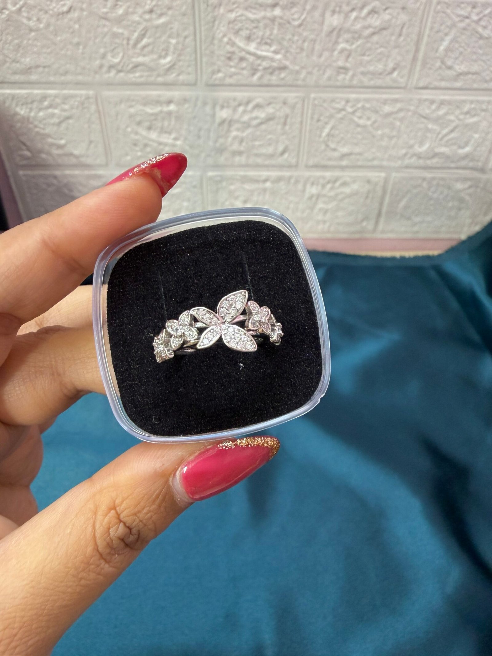 AD Butterfly Silver Ring - R12