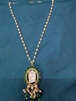 Gajra Chain with Moissanite Pendant - Image 3
