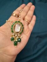 Gajra Chain with Moissanite Pendant - Image 6