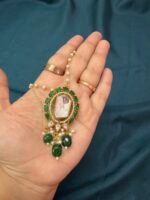 Gajra Chain with Moissanite Pendant - Image 4