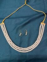 Pearl Necklace Set With Earrings - Image 3