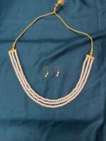 Pearl Necklace Set With Earrings - Image 6