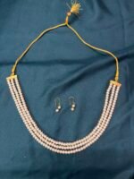 Pearl Necklace Set With Earrings - Image 5