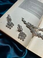 AD 2 Layer Necklace Set - Pink - Image 3