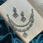 AD 2 layer Necklace Set - Mint